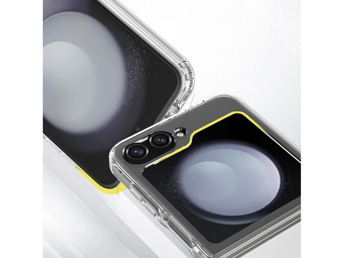 Capa híbrida Tech-Protect FlexAir para Samsung Galaxy Z Flip 6 / 7 FE - Transparente