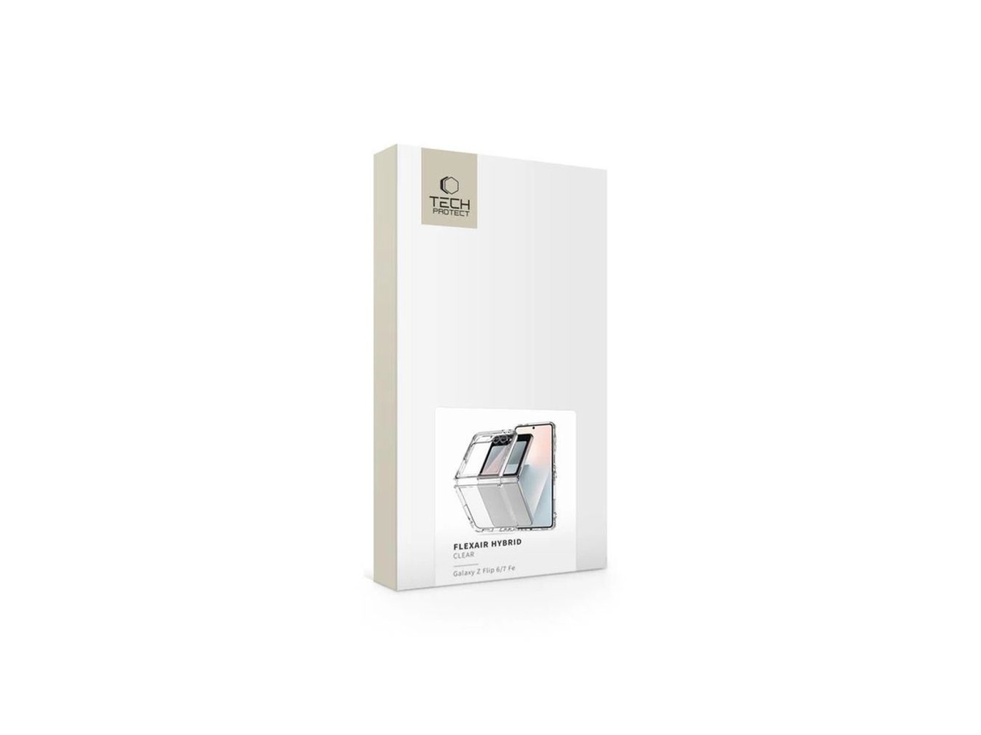 Capa híbrida Tech-Protect FlexAir para Samsung Galaxy Z Flip 6 / 7 FE - Transparente