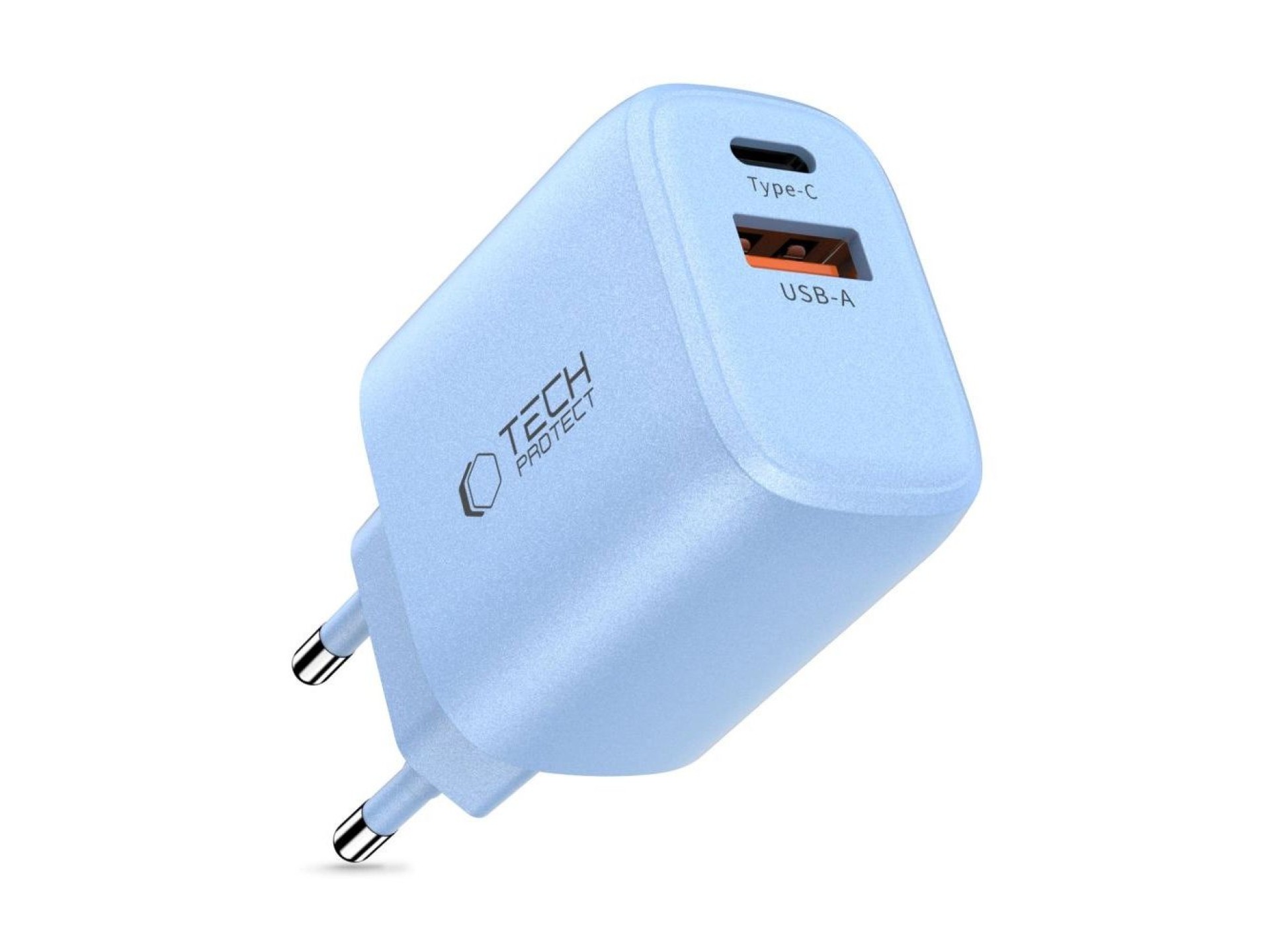 Cargador de pared Tech-Protect NCA20 PD 20 W QC3.0 USB-A/USB-C - Azul