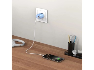 Cargador de pared Tech-Protect NCA30 PD 30 W QC3.0 USB-A/USB-C - Azul