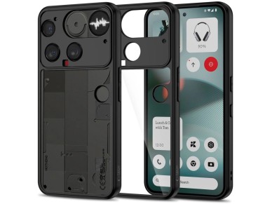 Tech-Protect MagMat Case for Nothing Phone 3 Black and Transparent Tech-Protect MagMat Case for Nothing Phone 3 Black and Transparent