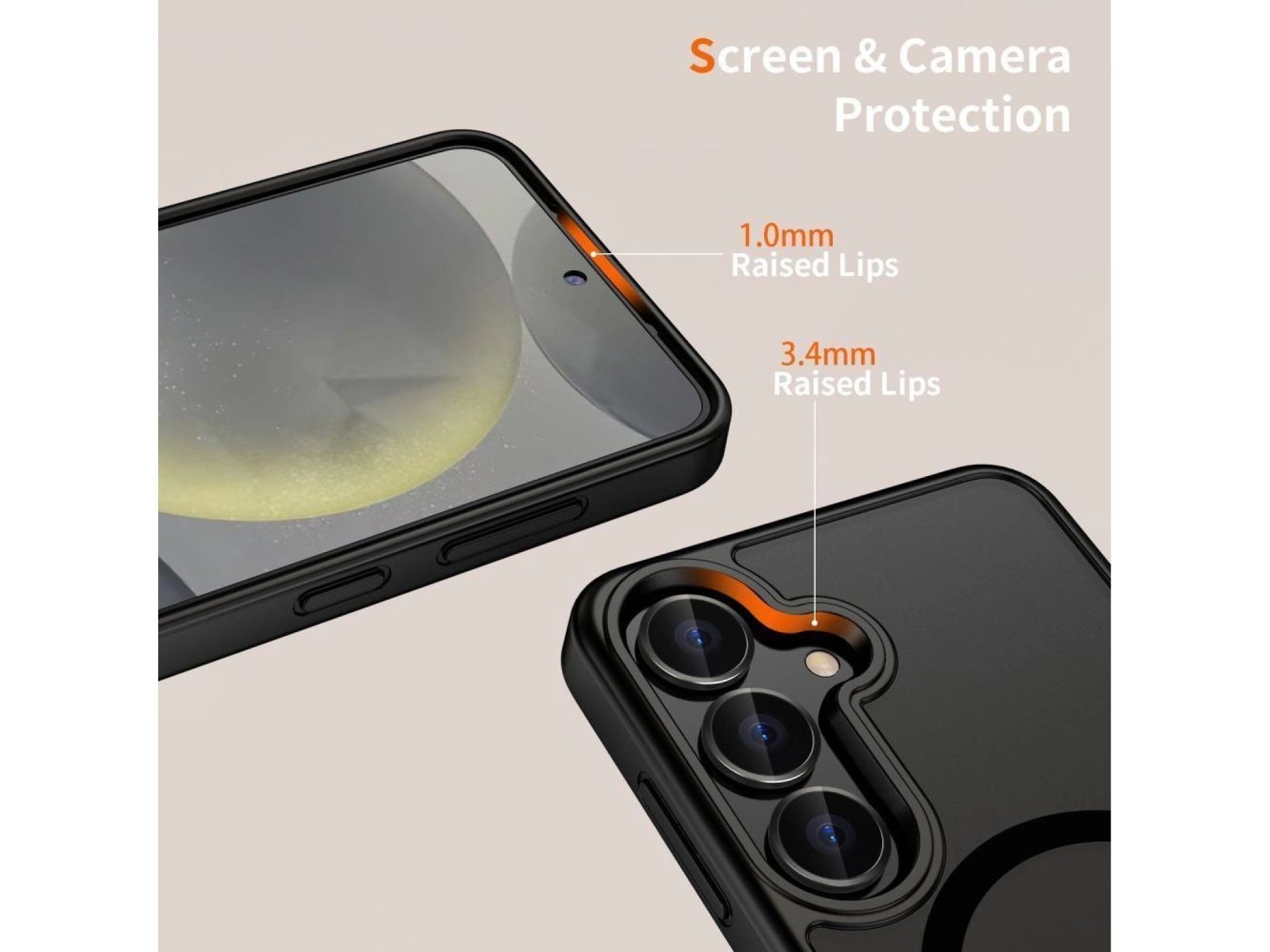 Capa Tech-Protect MagMat MagSafe para Nothing Phone 3 - Preto e Transparente