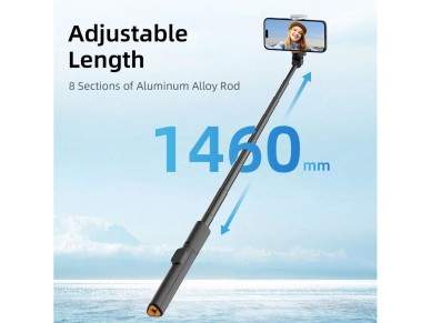 Bast�o de Selfie Tech-Protect L09S com Trip� - Preto