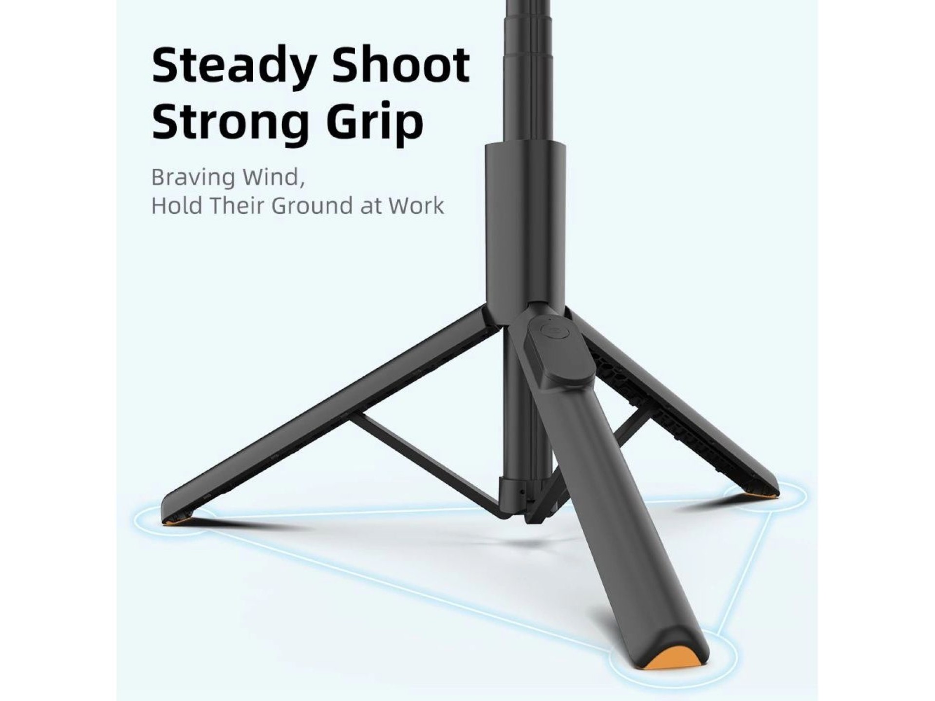 Palo selfie Tech-Protect L09S con trípode - Negro