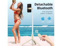 Palo selfie Tech-Protect L09S con tr�pode - beige