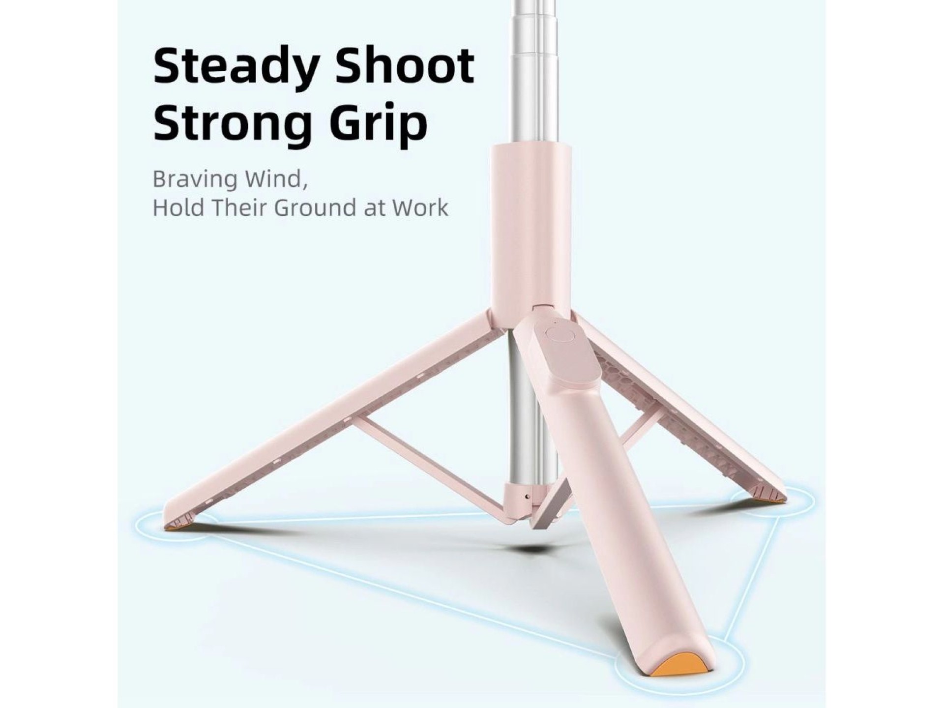 Palo selfie Tech-Protect L09S con trípode - Rosa