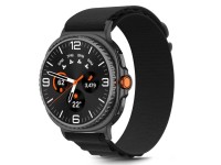Tech-Protect Nylon Stripe Strap for Samsung Galaxy Watch 40/44/46 mm - Black