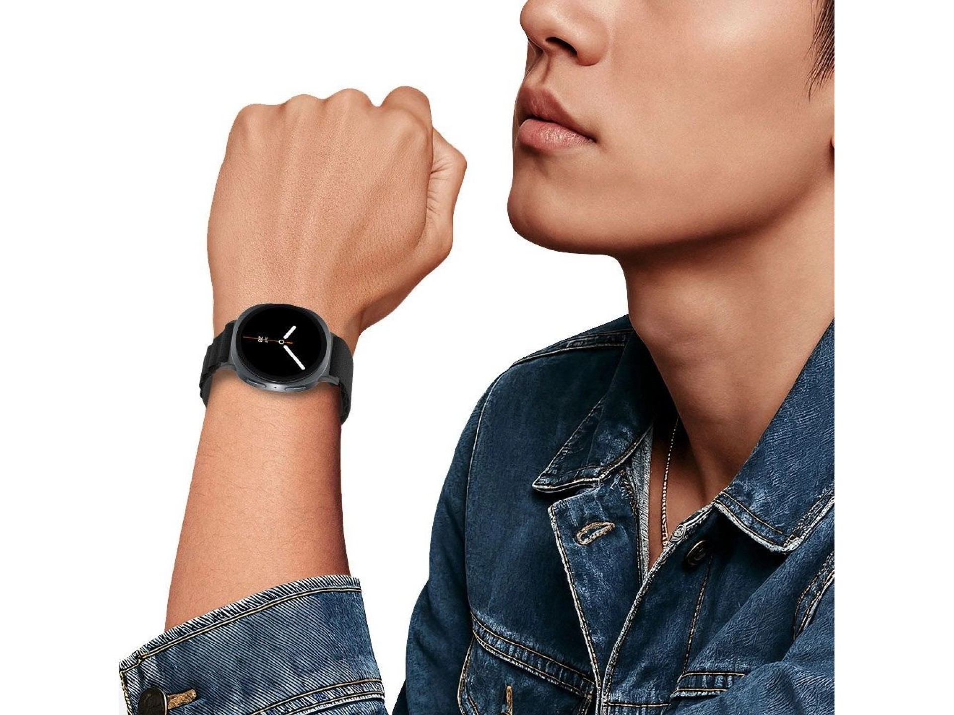 Tech-Protect Nylon Stripe Strap for Samsung Galaxy Watch 40/44/46 mm - Black