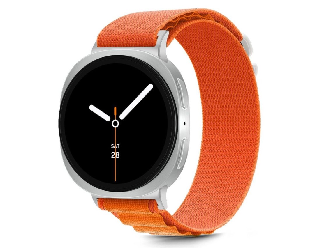 Tech-Protect Nylon Stripe Strap for Samsung Galaxy Watch 40/44/46 mm - Orange