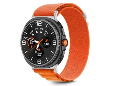 Tech-Protect Nylon Stripe Strap for Samsung Galaxy Watch 40/44/46 mm - Orange Tech-Protect Nylon Stripe Strap for Samsung Galaxy Watch 40/44/46 mm - Orange