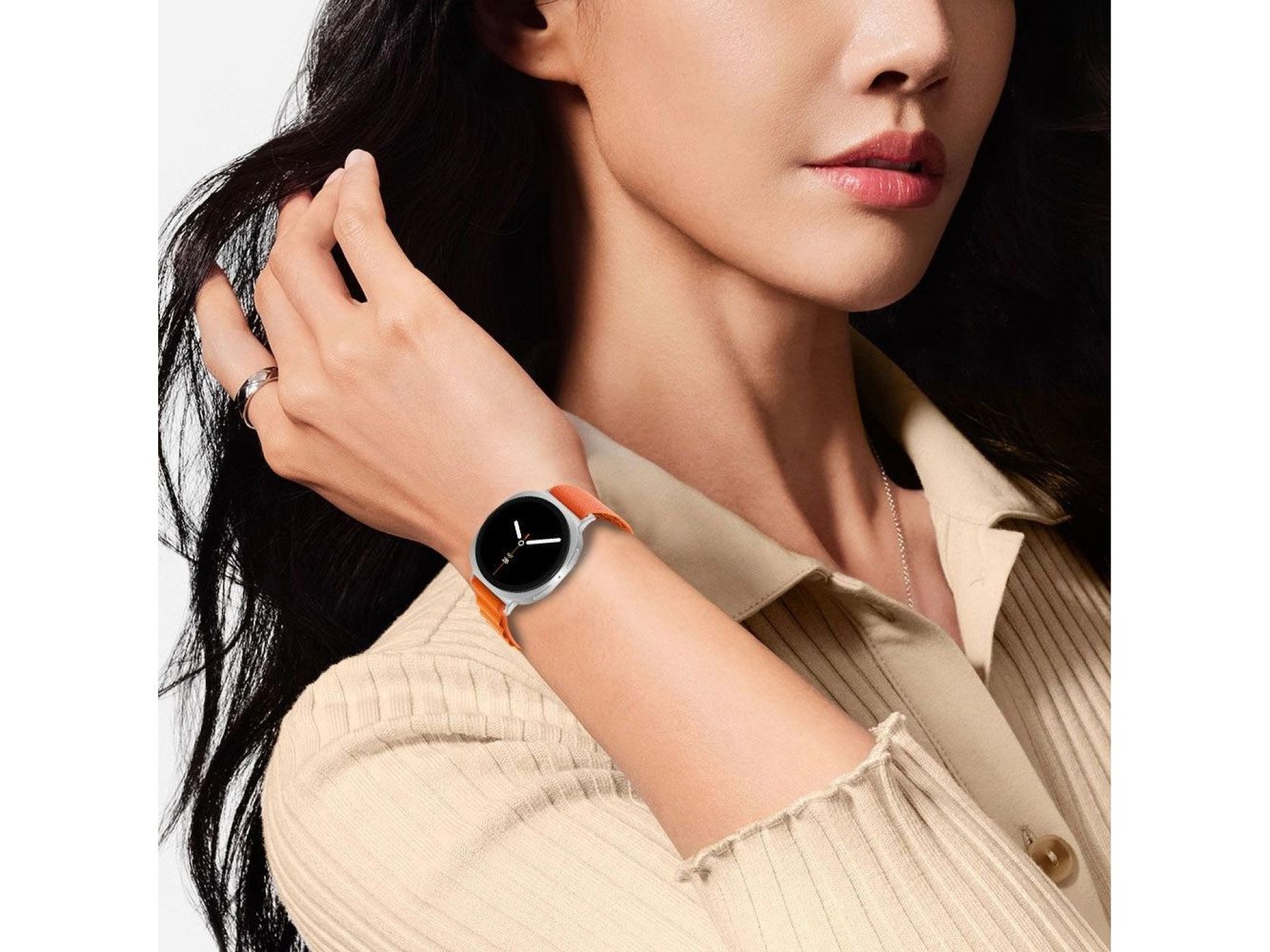 Tech-Protect Nylon Stripe Strap for Samsung Galaxy Watch 40/44/46 mm - Orange