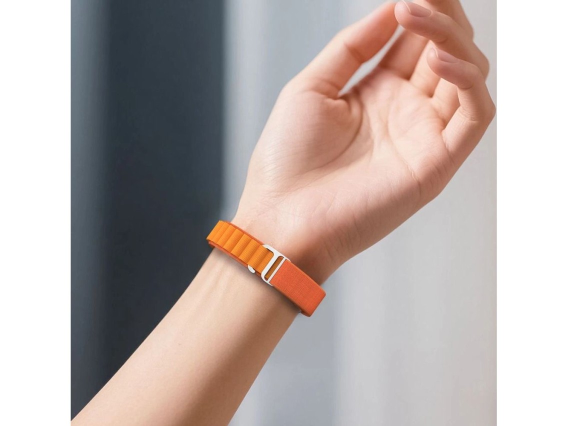 Correa Tech-Protect de nailon Pro para Xiaomi Smart Band 8/9/10/NFC - Negra