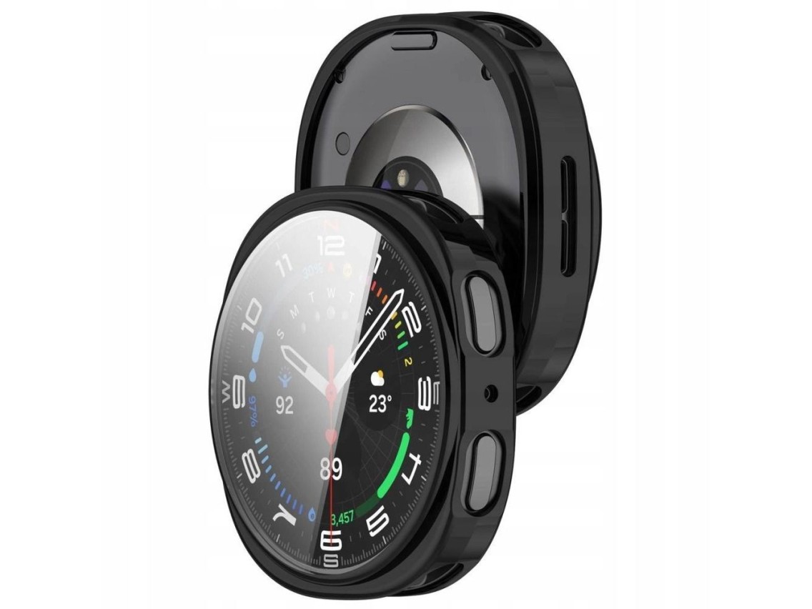 Funda protectora Tech-Protect para Samsung Galaxy Watch 8 de 40 mm - Negra
