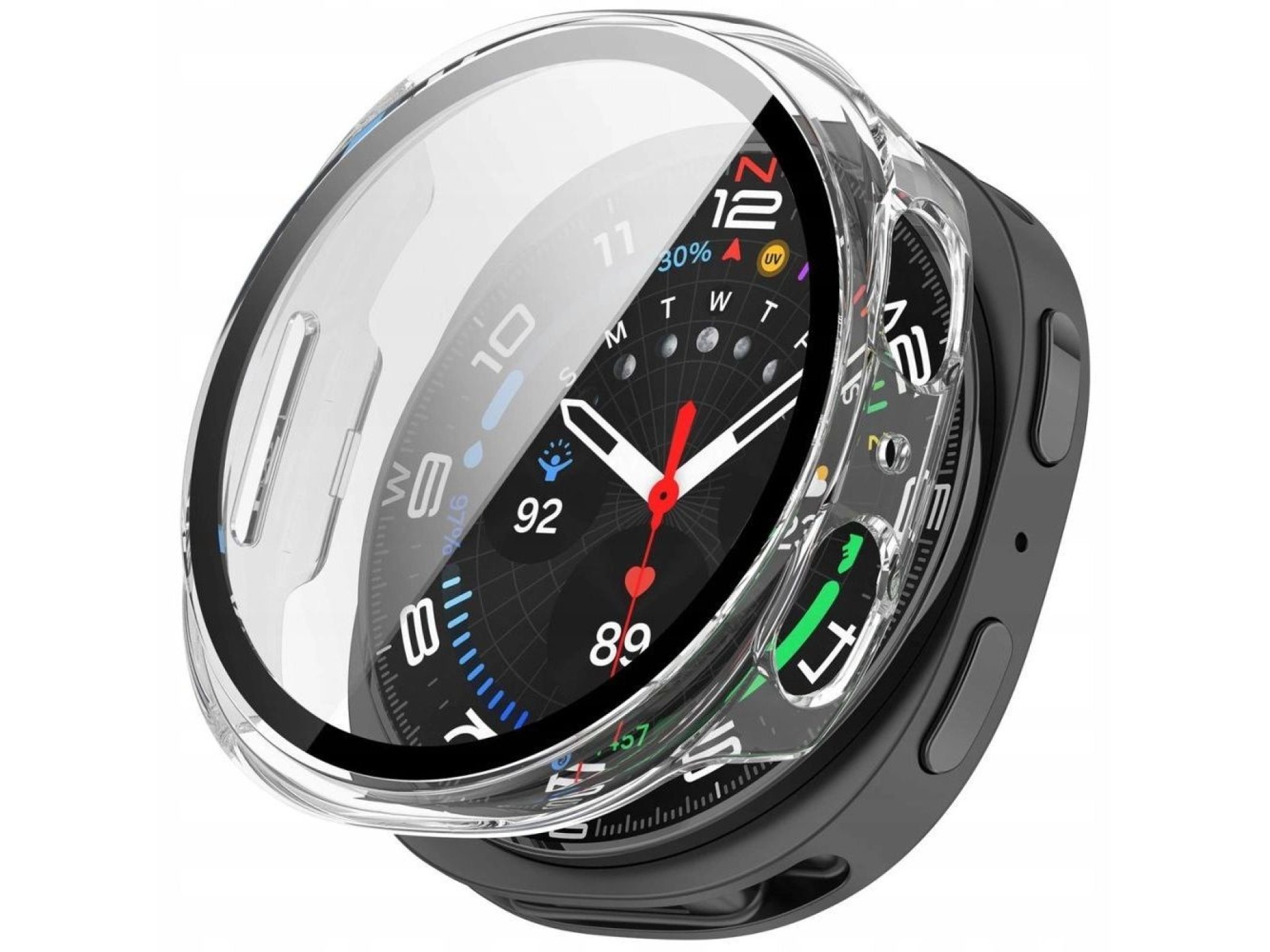 Capa de proteção Tech-Protect para Samsung Galaxy Watch 8 40 mm - Transparente
