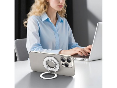 Suporte de anel para celular Tech-Protect MMR600 Magsafe - Prata