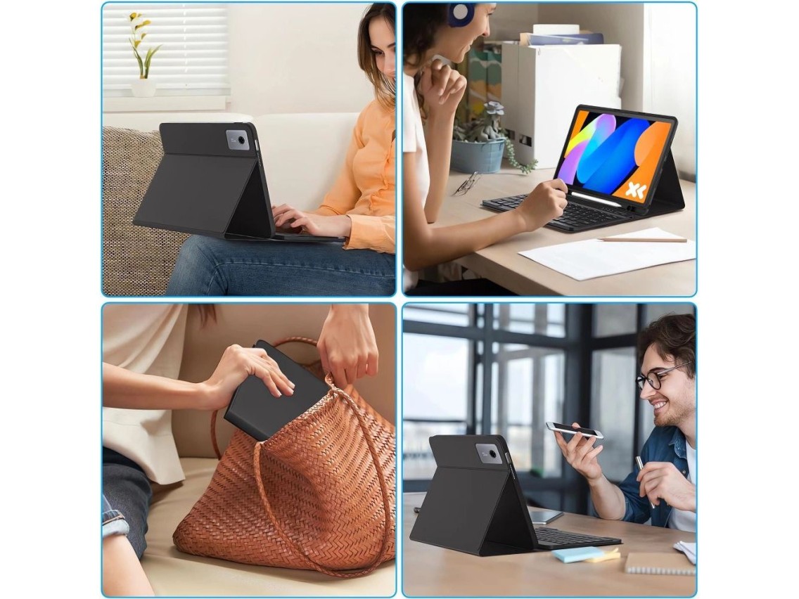 Funda Tech-Protect SC Pen + Teclado para Lenovo Idea Tab 11.0 TB-336 - Negro