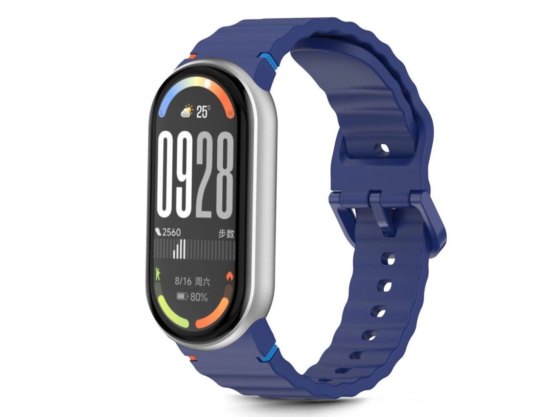 Correa deportiva de silicona Tech-Protect para Xiaomi Smart Band 8/9/10/NFC - Azul