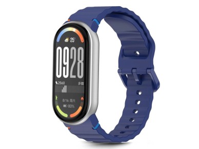 Pulseira esportiva de silicone Tech-Protect para Xiaomi Smart Band 8/9/10/NFC - Azul Pulseira esportiva de silicone Tech-Protect para Xiaomi Smart Band 8/9/10/NFC - Azul