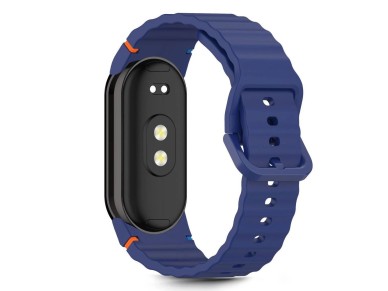 Tech-Protect Silicone Sport Strap for Xiaomi Smart Band 8 / 9 / 10 / NFC - Blue Tech-Protect Silicone Sport Strap for Xiaomi Smart Band 8 / 9 / 10 / NFC - Blue