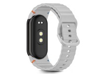 Tech-Protect Silicone Sport Strap for Xiaomi Smart Band 8 / 9 / 10 / NFC - Gray