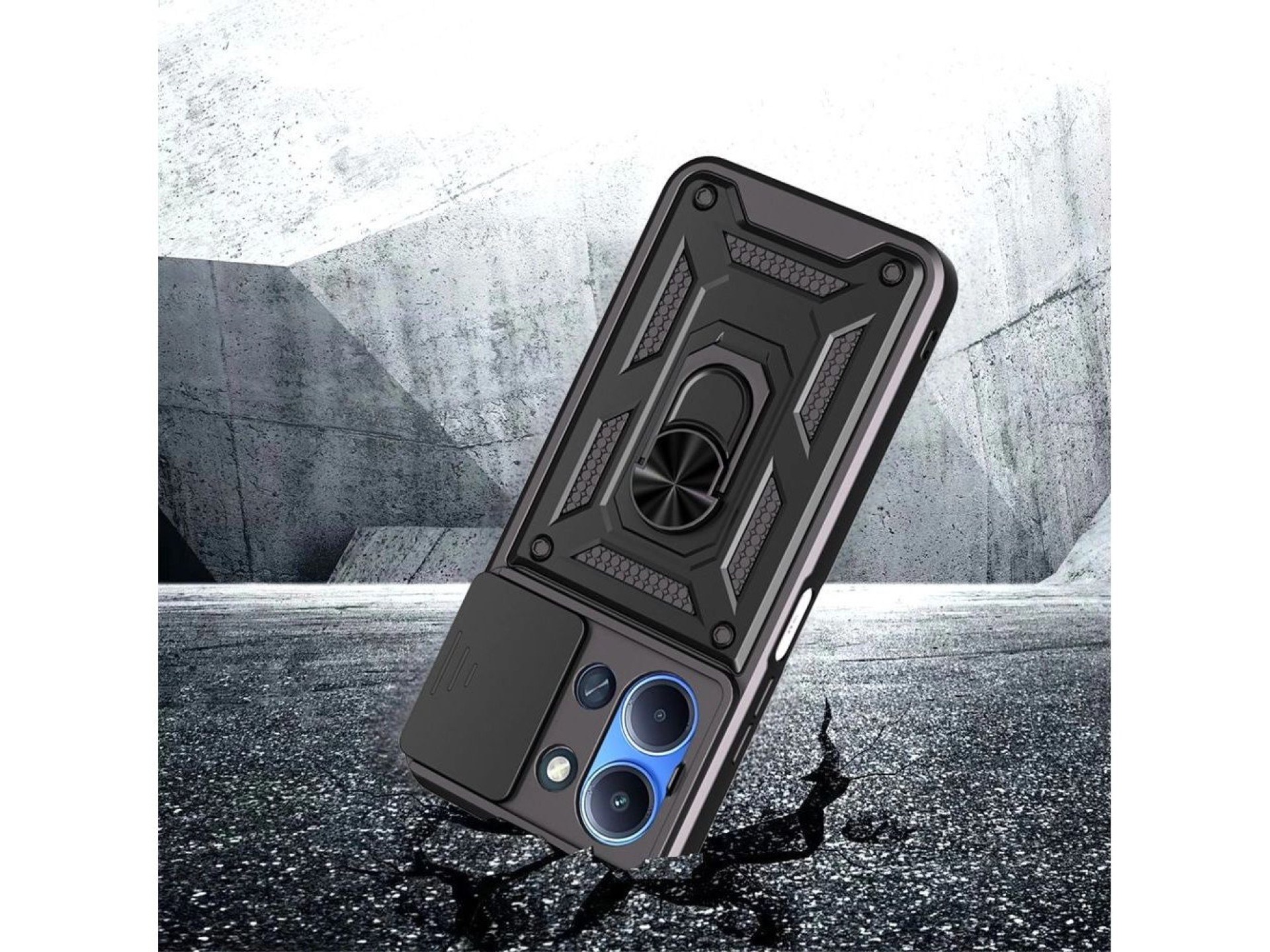 Funda Tech-Protect CamShield Pro para Xiaomi Redmi 15C - Negra