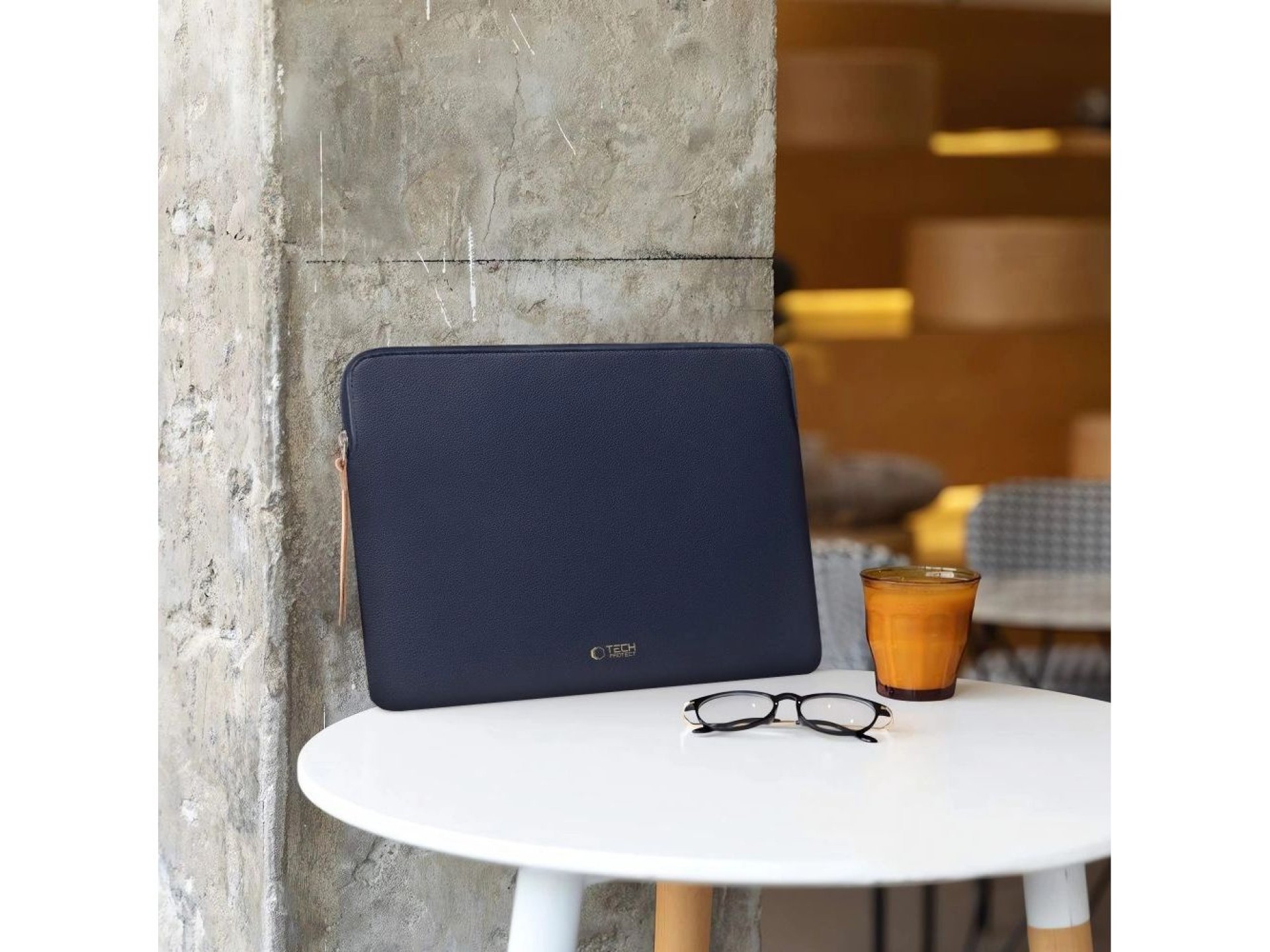 Bolsa para laptop Tech-Protect Fleece 13-14" - Azul