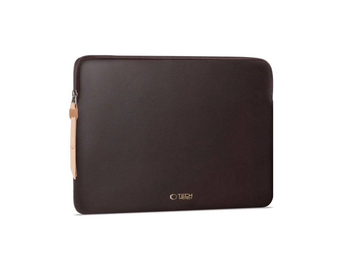 Tech-Protect Fleece Laptop Bag 13-14" - Brown