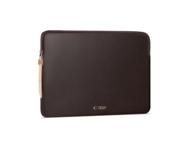 Bolsa para laptop Tech-Protect Fleece 13-14" - Marrom