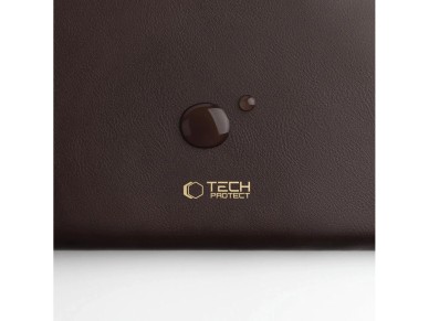 Bolsa para laptop Tech-Protect Fleece 13-14" - Marrom