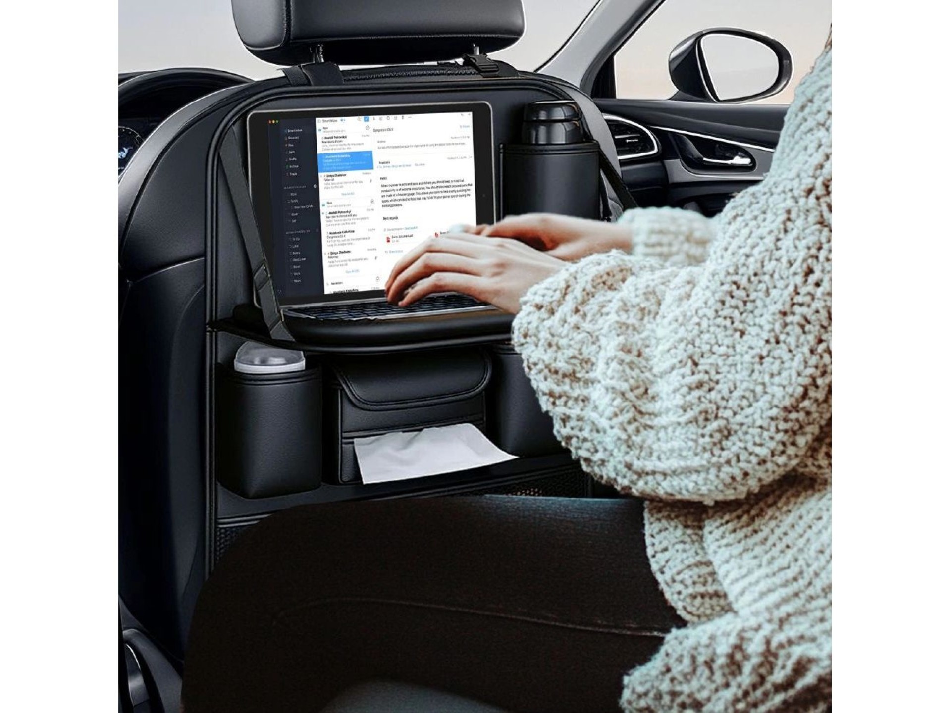 Organizador de carro Tech-Protect UCA100 - Preto