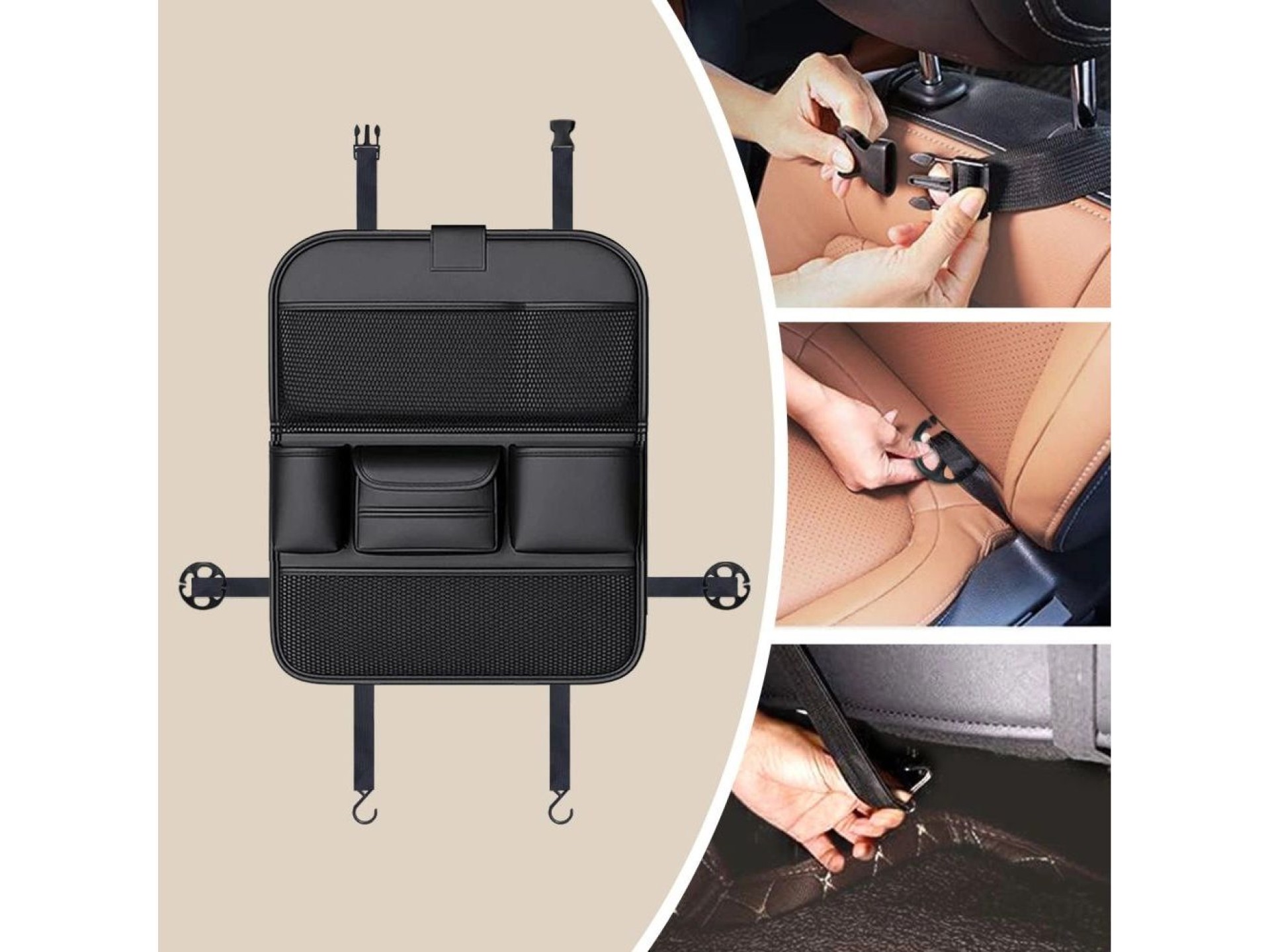 Organizador de carro Tech-Protect UCA100 - Preto