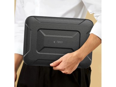 Capa t�tica para laptop Tech-Protect Ranger-X de 13-14" - Preta