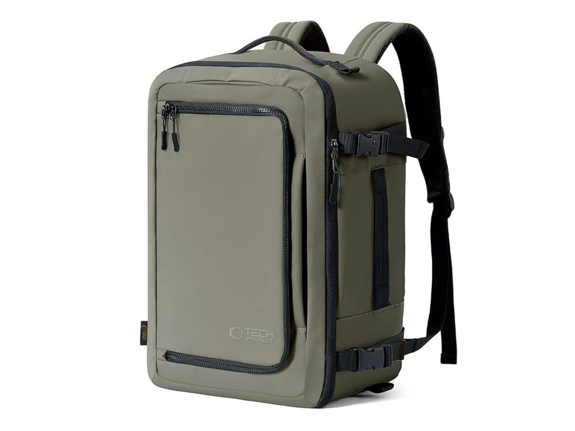 Tech-Protect Defender S50 Backpack for Ryanair & Wizzar, 20L Laptop - Olive