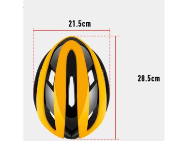 Rockbros 10110004006 bicycle helmet, size M - yellow and black Rockbros 10110004006 bicycle helmet, size M - yellow and black