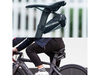 Bolsa para bicicleta Rockbros C28 debajo del sillín - negra Bolsa para bicicleta Rockbros C28 debajo del sillín - negra