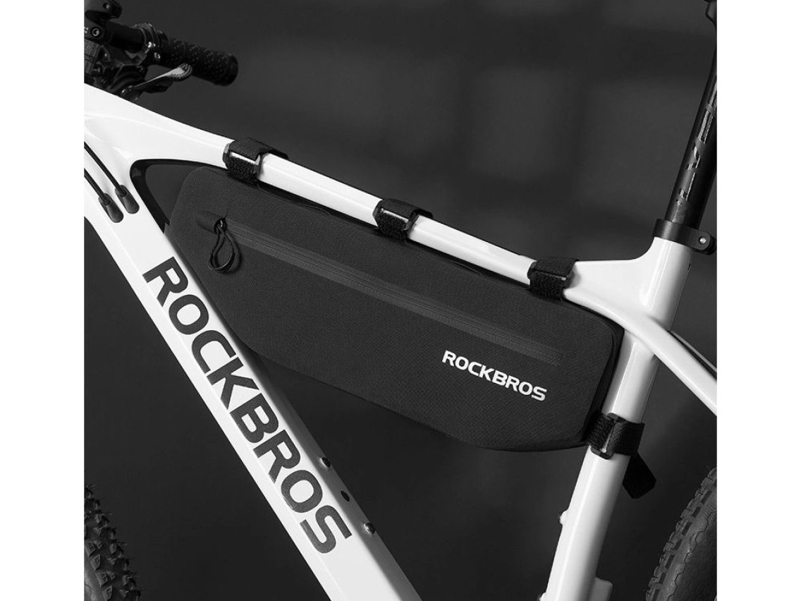 Bolsa para bicicleta Rockbros AS-043 con velcro, 3 l, color negro