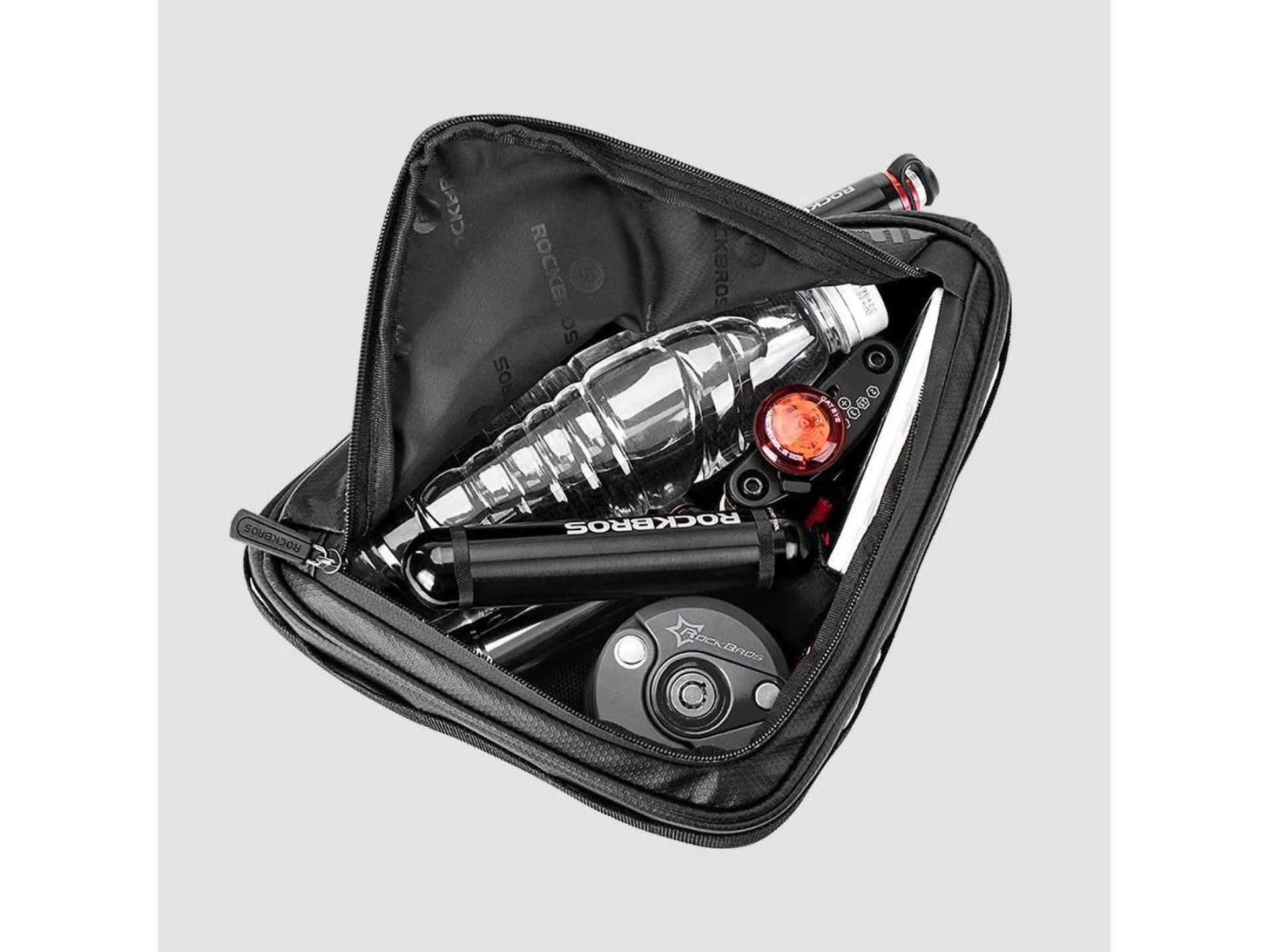 Bolsa impermeable para cuadro de bicicleta Rockbros B39-2 (negra)