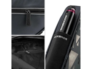 Rockbros B39-2 waterproof bicycle bag for frame - black Rockbros B39-2 waterproof bicycle bag for frame - black