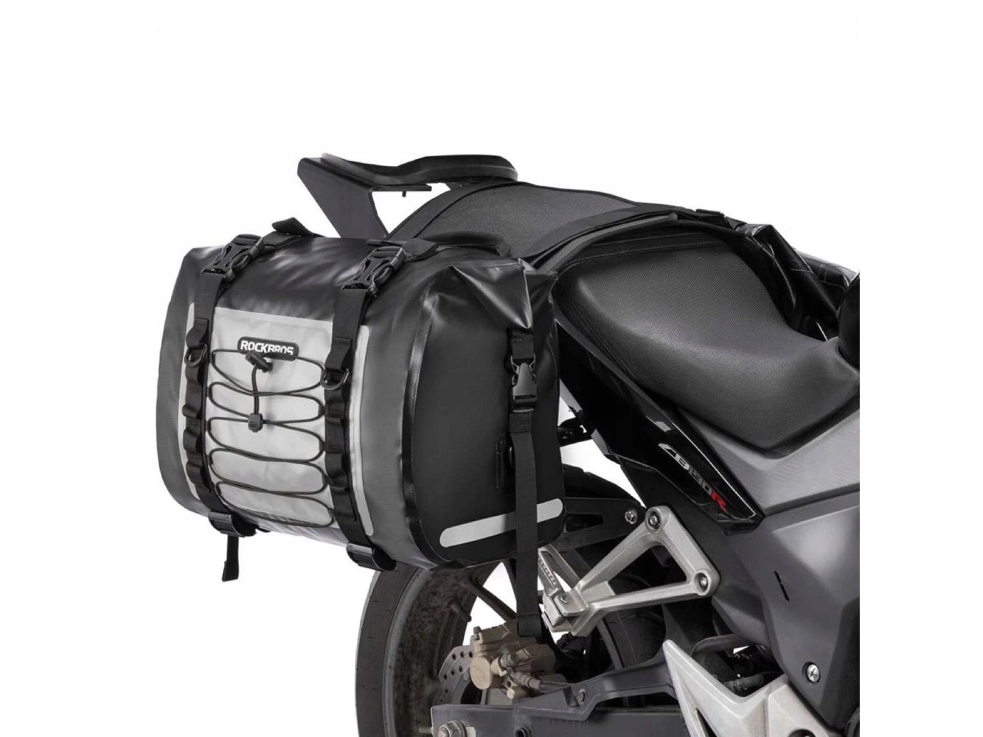 Bolsa para moto Rockbros AS-010BGR, impermeable, gris