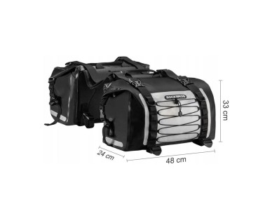 Bolsa para motocicleta Rockbros AS-010BGR, à prova d'água - cinza Bolsa para motocicleta Rockbros AS-010BGR, à prova d'água - cinza