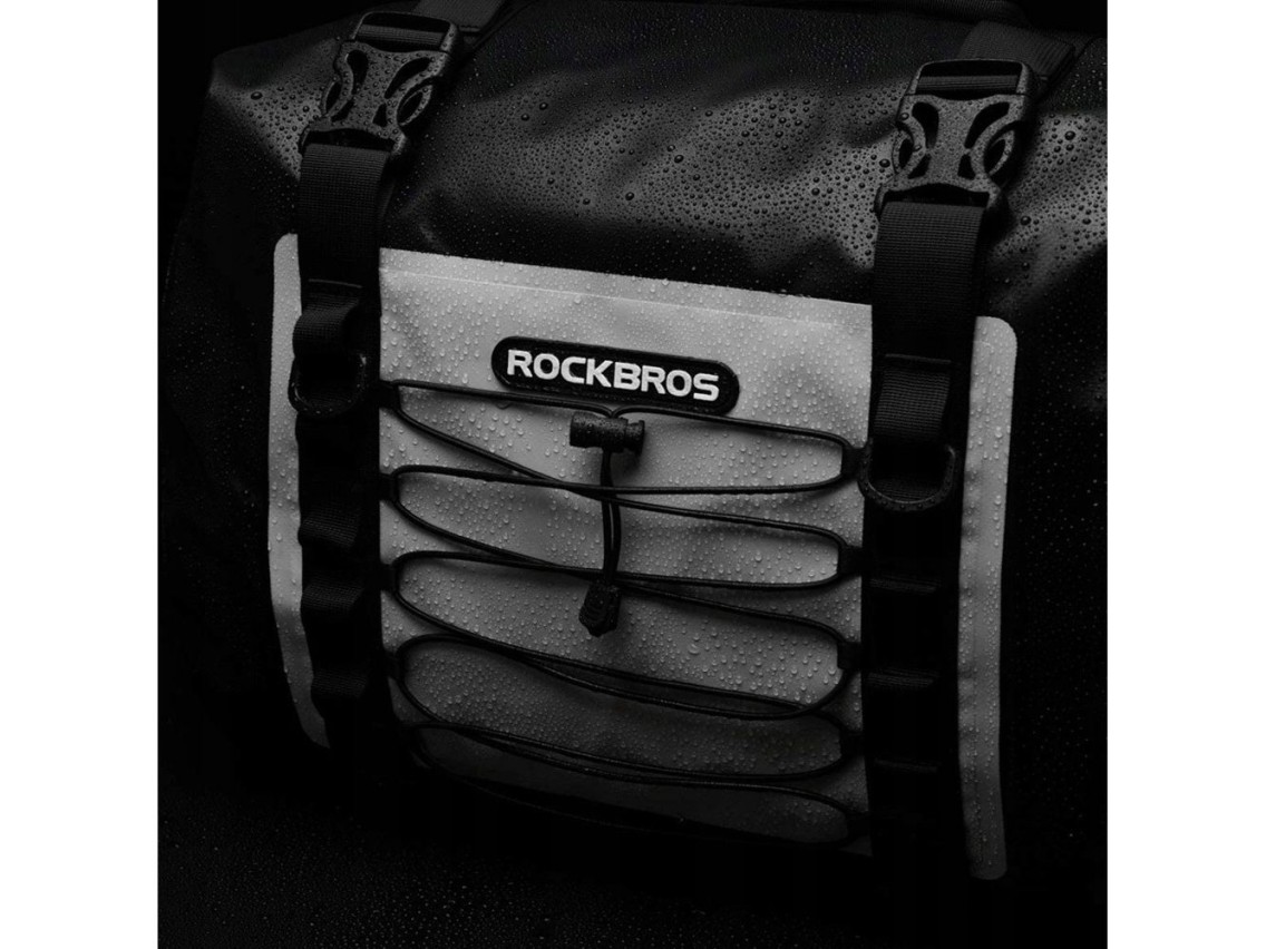 Bolsa para moto Rockbros AS-010BGR, impermeable, gris