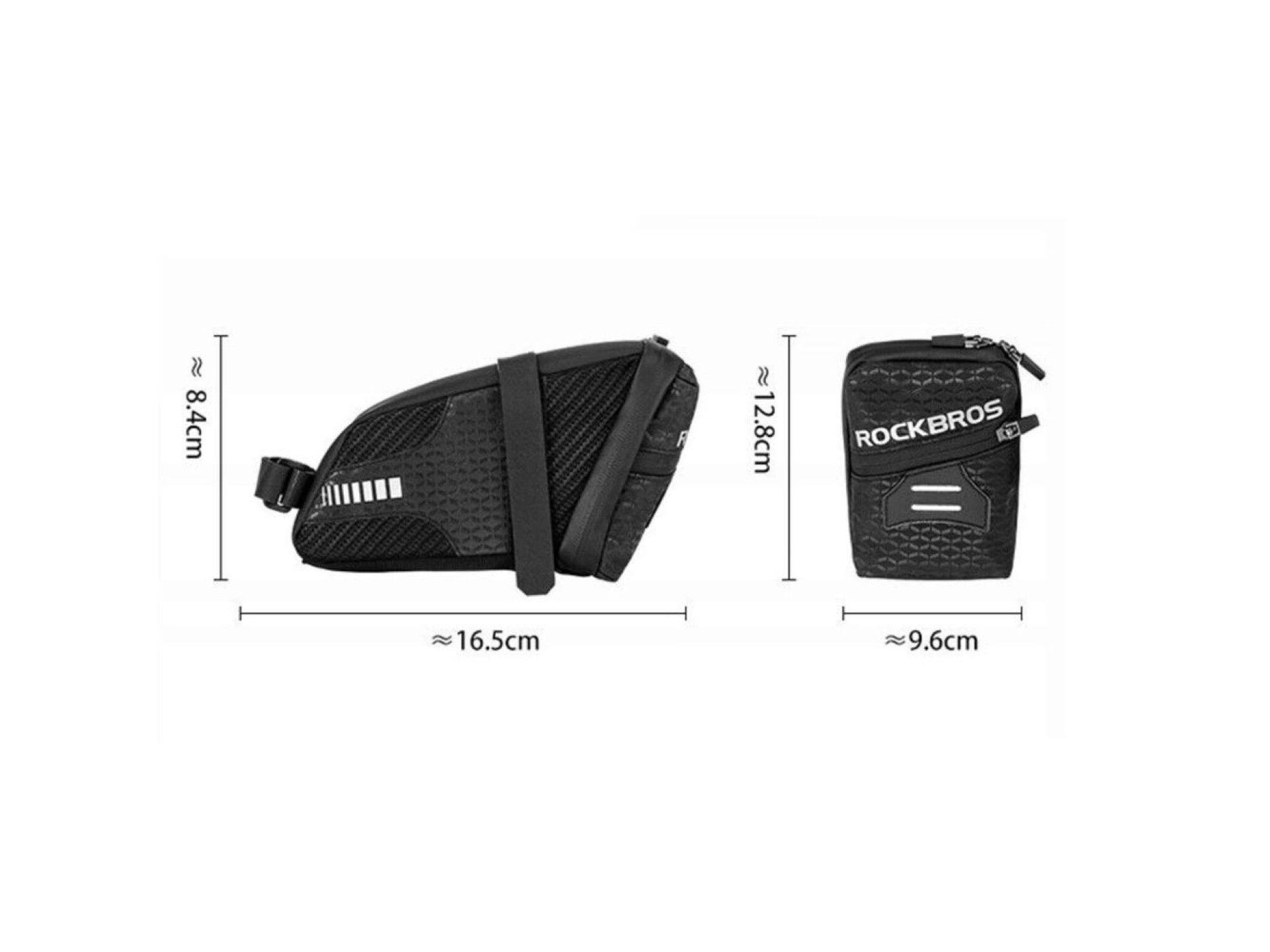 Rockbros C29-BK waterproof bicycle bag under the saddle - black