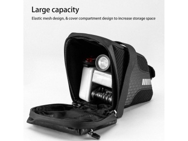 Rockbros C29-BK waterproof bicycle bag under the saddle - black