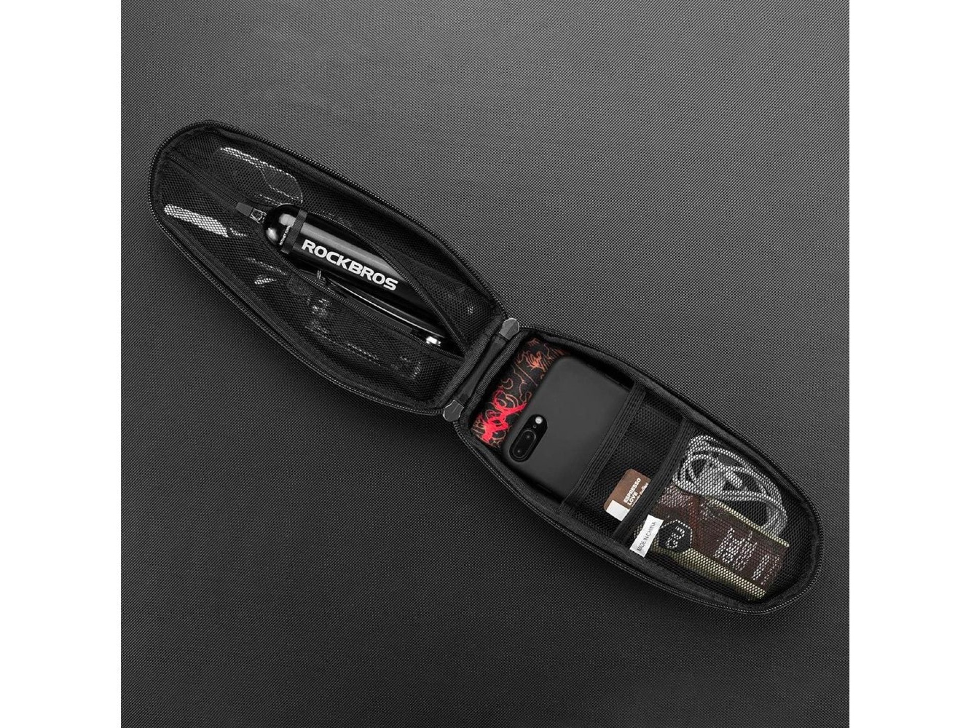 Rockbros B60 waterproof bicycle bag for frame - black