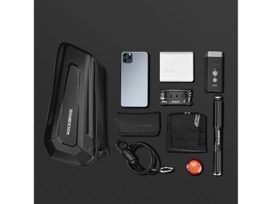 Rockbros B66 waterproof bicycle bag for frame - black Rockbros B66 waterproof bicycle bag for frame - black