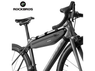 Rockbros AS-052 bolsa de bicicleta imperme�vel para quadro - cinza
