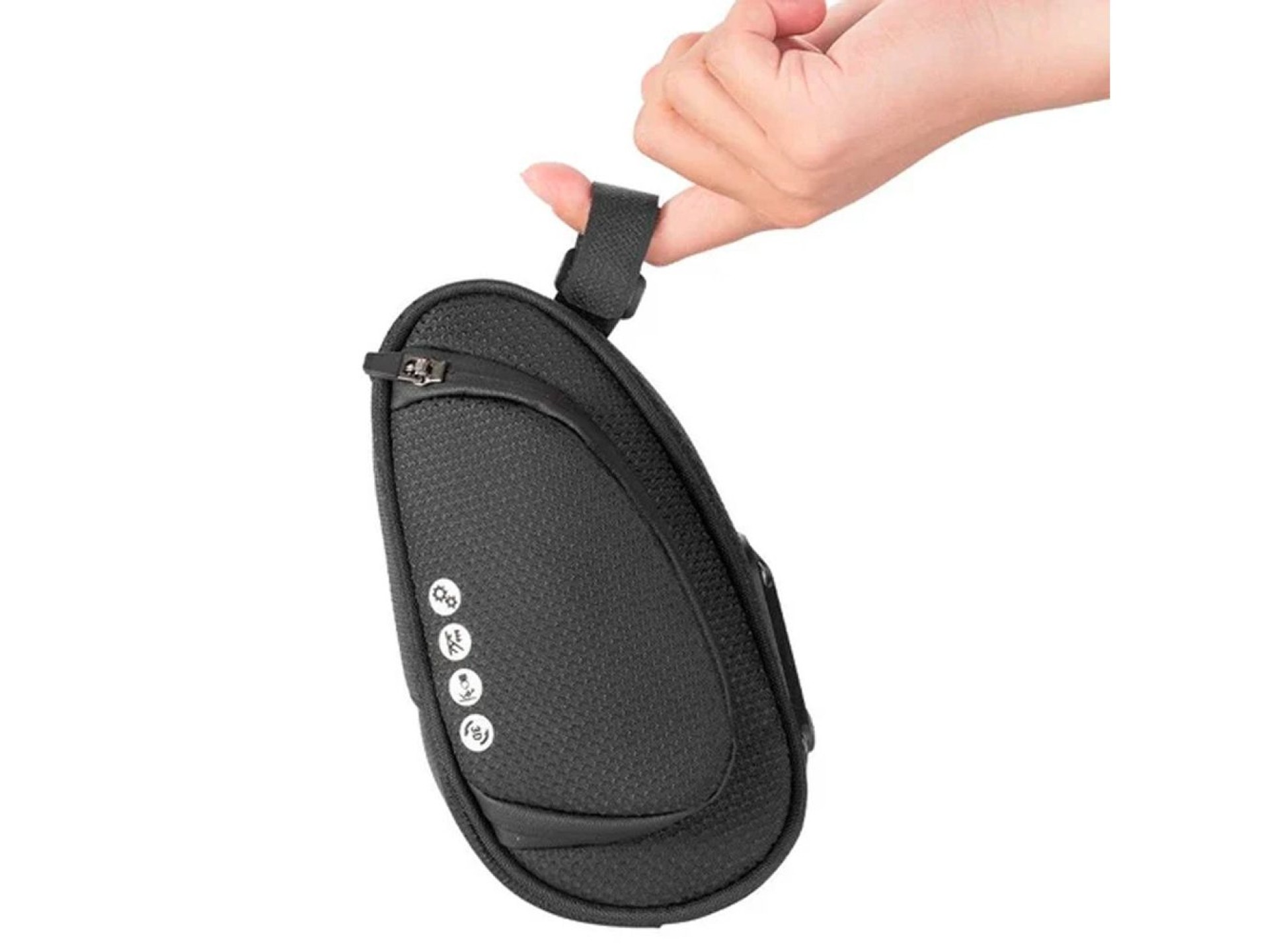 Bolsa de bicicleta Rockbros C40 para uso sob o selim - preta