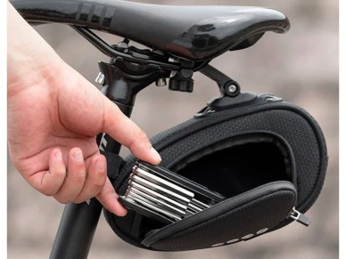 Rockbros C40 bicycle bag under the saddle - black Rockbros C40 bicycle bag under the saddle - black
