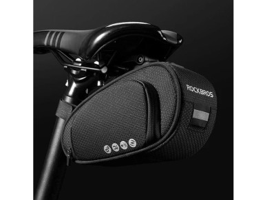 Rockbros C40 bicycle bag under the saddle - black Rockbros C40 bicycle bag under the saddle - black