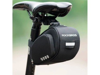 Rockbros C40 bicycle bag under the saddle - black Rockbros C40 bicycle bag under the saddle - black